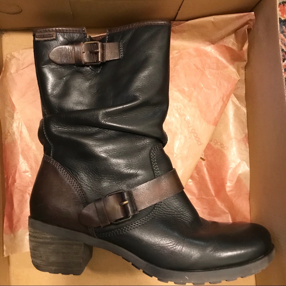 Pikolinos Buckle Le Mans Slouchy Boots